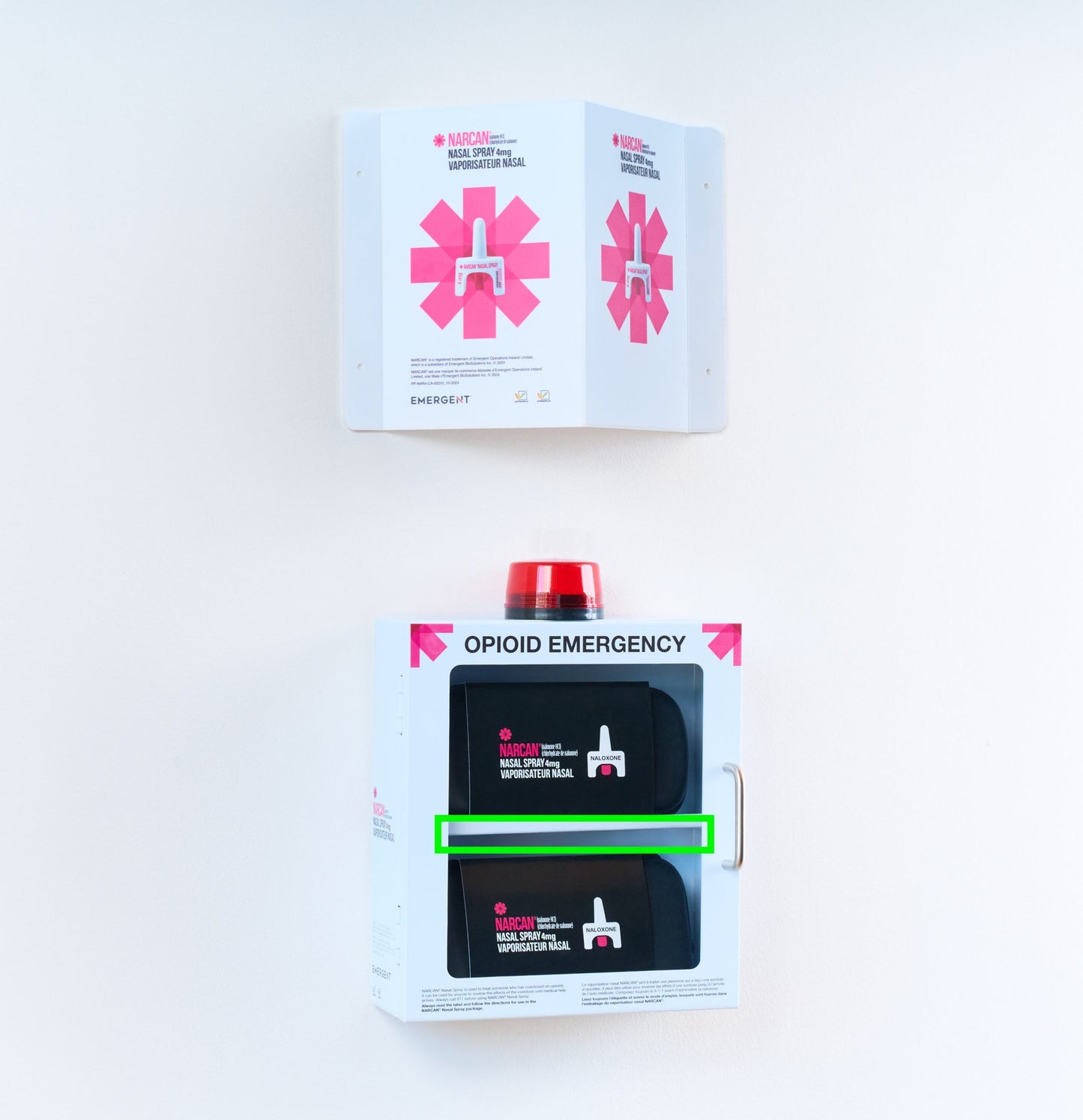 Narcan Nasal Spray Wall Cabinet