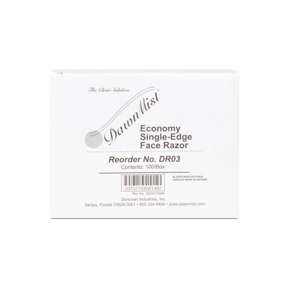 Disposable Razor, Single, Orange Handle w/Clear Plastic Guard, 100/Bx, 20 Bx/Cs